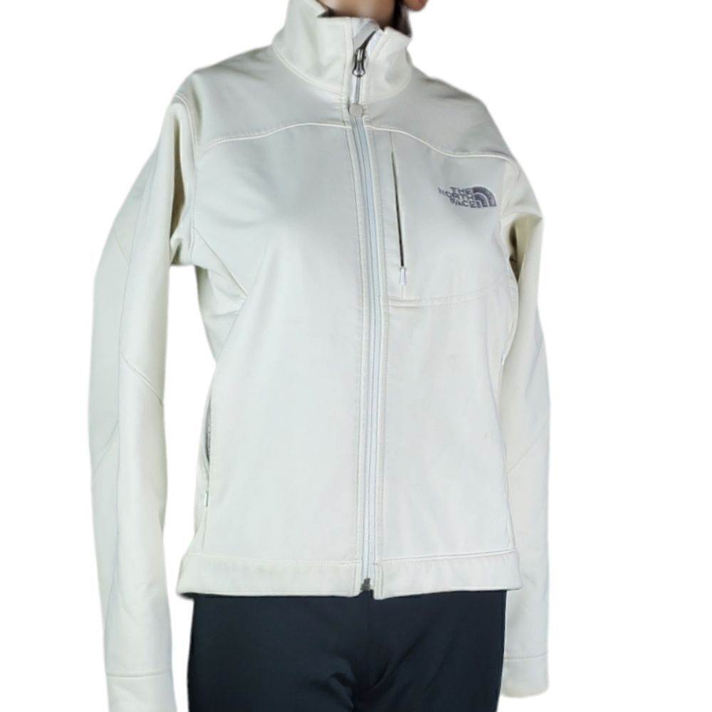 The North Face White & Gray Apex Jacket